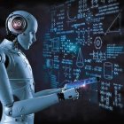 Ilustración que sintetiza el impacto de las herramientas de inteligencia artificial en la educación, especialmente en la universitaria.