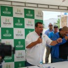 El prefecto de Manabí, Leonardo Orlando, en una actividad pública.