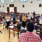 El grupo de fieles que asistió al retiro de Cuaresma este sábado 25 de febrero de 2023.