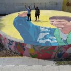 El mural de puede observarse desde una vista aérea.