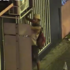 Cámaras de seguridad captaron el momento