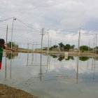 Hecho. Así permanece la cancha en el sector de José Luis Tamayo.