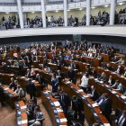 Vista general del Parlamento finlandés durante una votación de la solicitud de ingreso del país en la OTAN, en Helsinki, el 17 de mayo de 2022. EFE/EPA/KIMMO BRANDT