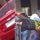 Agente de ATM agredió a un conductor en la 9 de Octubre con Pichincha.
