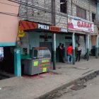 La Policía Nacional levantaba evidencias en el sitio del hecho violento en Daule, Guayas