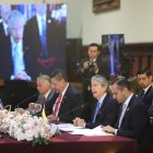 Los mandatarios analizan estrategias para impulsar las inversiones y el desarrollo de los países integrantes y otros de la región.