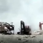 Maquinaria. En territorio peruano se realizó la detonación