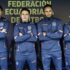 Los integrantes del cuerpo técnico de la Tricolor Sub-20.