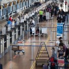 Vista general de un área de Check-in en el aeropuerto Arturo Merino Benítez de Santiago, en una fotografía de archivo.