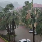 Fuerte aguacero la tarde de este miércoles 8 de marzo en el norte de Guayaquil
