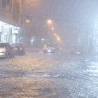 Las lluvias llenaron las calles de la ciudad.