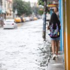 Este 9 de marzo en las calles de Guayaquil eran aún evidentes los estragos del aguacero del 8 de marzo.