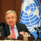 António Guterres brindó unas palabras en honor al día de la mujer.
