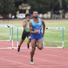 Marcos Herrera se impuso en la prueba de 110 metros vallas del Campeonato Nacional.