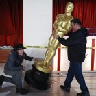 Vista de los preparativos de la edición 95 de los premios Óscar, el 10 de marzo de 2023, en Los Ángeles, California (EE.UU.).