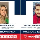 Con este cartel las autoridades anunciaron la desaparición y búsqueda de los esposos.