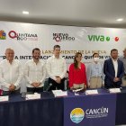 Lanzamiento.- Las autoridades anuncian la nueva ruta Quito - Cancún con Viva Aerobus.
