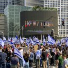 Protesta en Tel Aviv contra la reforma judicial del Gobierno de Benjamín Netanyahu.