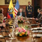 La delegación de Congresistas de EE.UU., del comité que tiene a su cargo temas comerciales y arancelarios, se reunió también con el presidente, Guillermo Lasso.