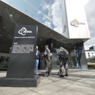 Desalojo. La Policía llegó a las instalaciones del Consejo de la Judicatura para verificar una amenaza.