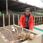 Actividad. En la Unidad 6, los niños pueden excavar para hallar esqueletos y réplicas de artefactos usando técnicas arqueológicas.