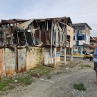 En Balao, solo una vivienda fue cercada por el peligro de colapso