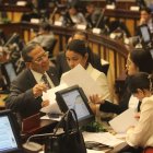 Fusión. Socialcristianos y correístas impulsan el enjuiciamiento político y salida del presidente Guillermo Lasso.