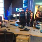 Instalaciones de Ecuavisa donde ocurrió la explosión.