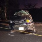 Vehículo en el que se movilizaba el grupo de migrantes, en Nicaragua.