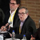 Rodrigo Londoño (c), presidente del partido Comunes, en una fotografía de archivo.