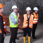 Inicios. El exalcalde Barrera, cuando empezaron las obras, con Gabriela Rivadeneira.