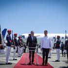 Escenario. Guillermo Lasso llegó a Santo Domingo para participar en la XXVIII Cumbre.