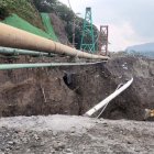 Los trabajos para precautelar la infraestructura siguen por parte de Petroecuador.