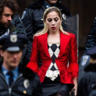 Laddy Gaga como Harley Quinn en el Joker.