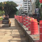 Sitio. Así es el escenario en un tramo del parterre central de la avenida Leopoldo Carrera.