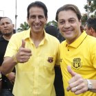 José Francisco Cevallos y Carlos Alfaro Moreno fueron el presidente y vicepresidente, respectivamente, de Barcelona entre 2015 y 2019.