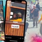 Durante su recorrido por esa tierra.