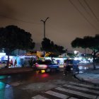 La avenida quedó a oscuras luego de suscitarse el temblor del pasado 18 de marzo.