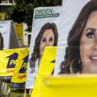 Propaganda electoral de la ex primera dama de Guatemala Sandra Torres, ahora candidata a la Presidencia.