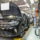 Una planta de autos Volkswagen en Brasil.