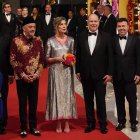 Carolina con su hermano, Alberto.