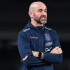 Félix Sánchez en el partido de Ecuador ante Australia.