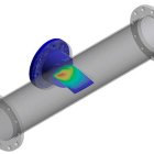 Uno de los diseños del dispositivo adaptado a las tuberías, que ha sido creado por investigadores de la UPC.