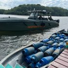 La Armada orilló las embarcaciones para contar los cilindros.