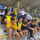 Los hinchas de la sub-17 en el Chucho Benitez.