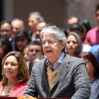 Lasso estuvo acompañado de su esposa y varios ciudadanos. El vicepresidente Borrero no participó.