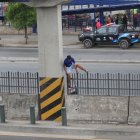 En la vía Perimetral, a la altura de la entrada de la 8 se observa este panorama.