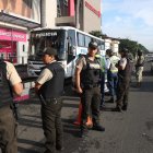 Operativo por estado de excepción en la venida 25 de julio a la altura del Mall del Sur