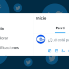 Doge puede ser visto ocupando el lugar del logo de Twitter solo en la versión de escritorio de la red social