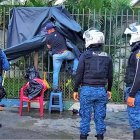 Hecho. El operativo se dio en los exteriores del hospital Teodoro Maldonado, en el sur.